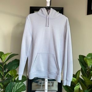 H&M Plain Light Blue Color Vintage Pull Over Hoodie Sweatshirt
